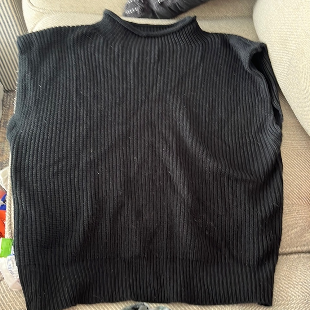 Black sweater vest